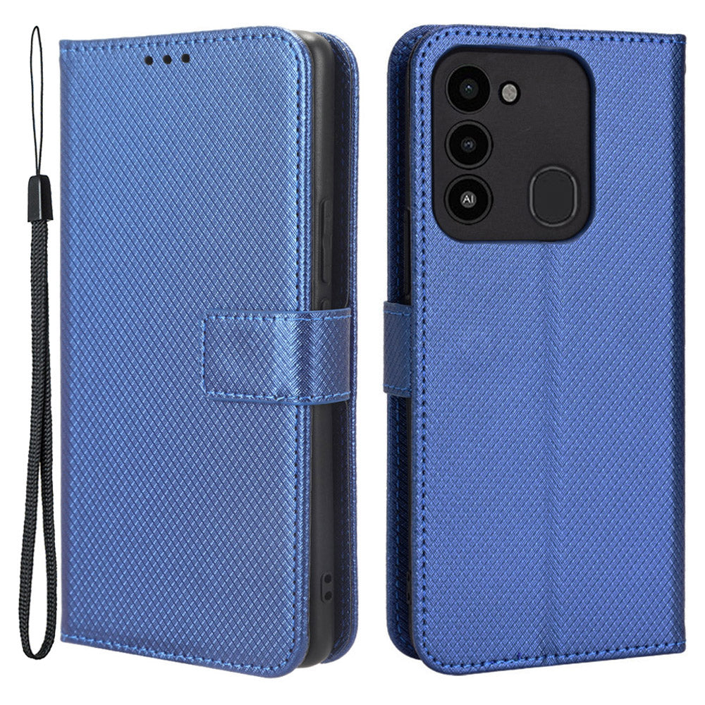 For Tecno Spark 8C 4G Spark Go 2022 KG5 Diamond Texture Wallet Phone Case Stand PU Leather Phone Cover For Tecno Spark 8C 4G Spark Go 2022 KG5 Diamond Texture Wallet Phone Case Stand PU Leather Phone Cover